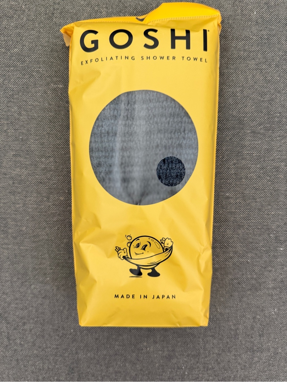 Shi by JOURNEYS Gray Exfoliating Shower Towel - Made in Japan